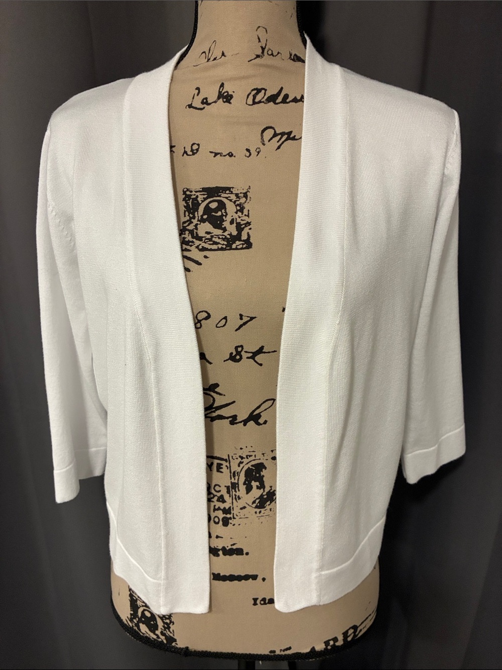 White Open-Front Cropped Shrug - Women's Lightweight Layer